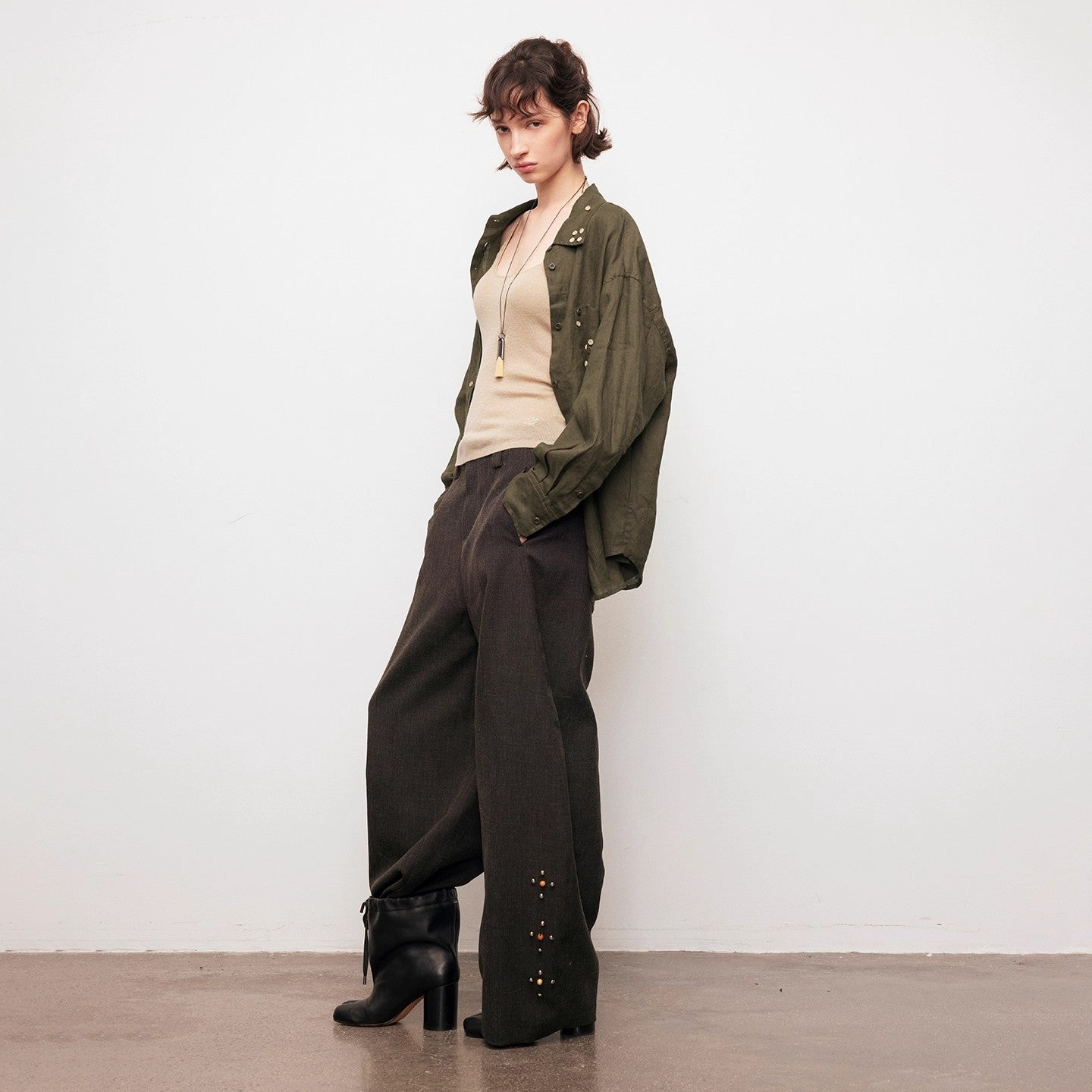 Dpercent | Loose-fitting shirt with natural pleats