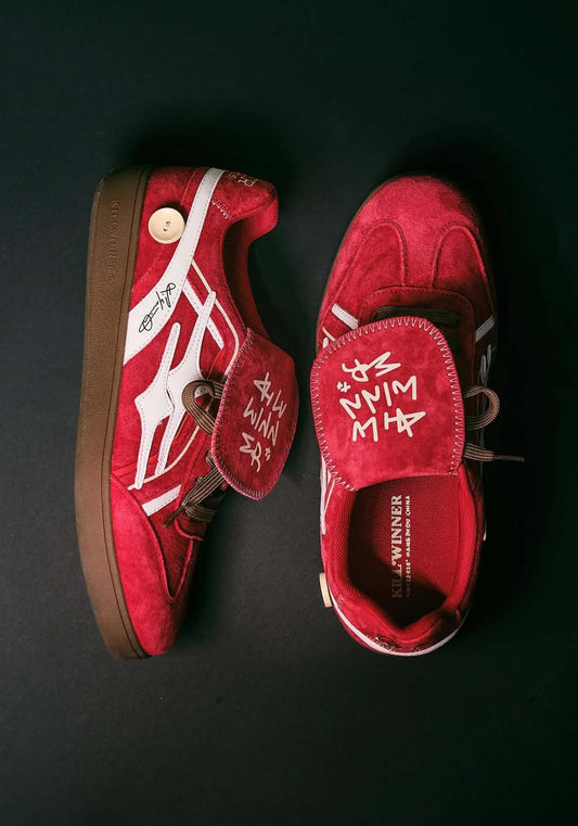 KILLWINNER丨Retro Training Sneaker-Red Velvet