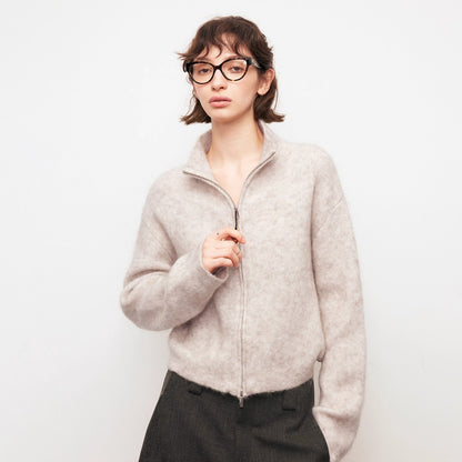 Dpercent | Loose-fitting knitted sweater made of merino wool