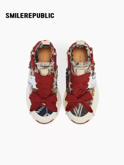 SMILEREPUBLIC | Low-top Chuck Smile Platform Canvas Shoes