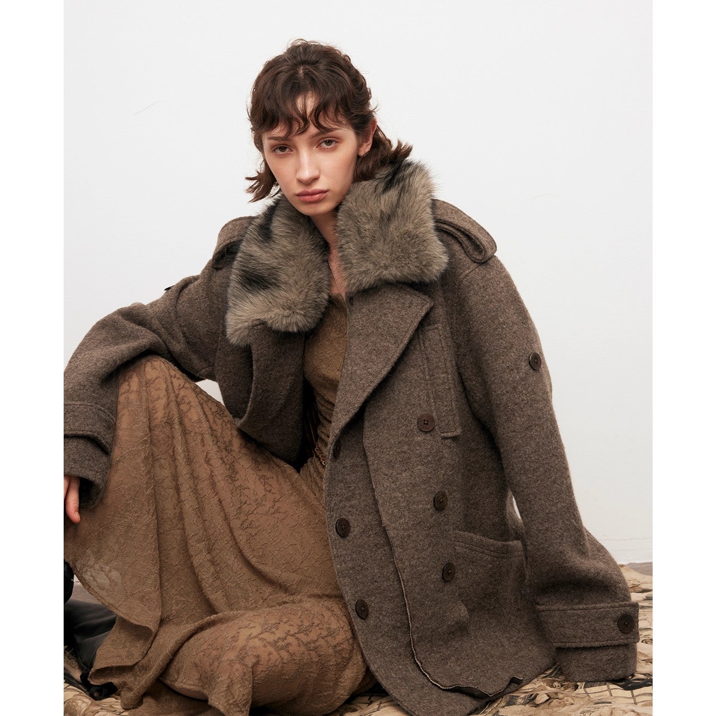 Dpercent | Wool blend coat
