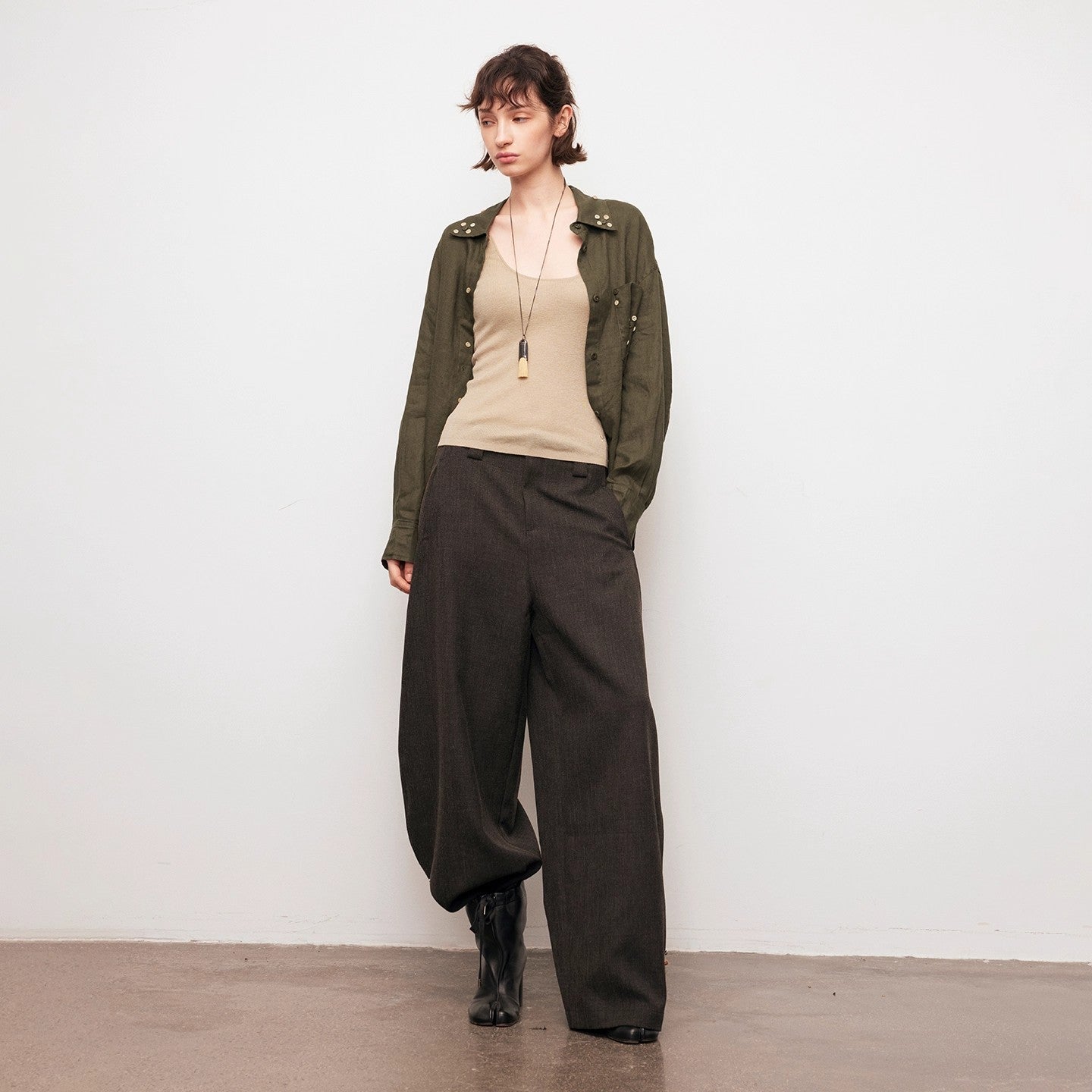 Dpercent | Loose-fitting shirt with natural pleats