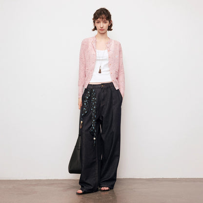 Dpercent | Silk Scarf Loose Casual Pants