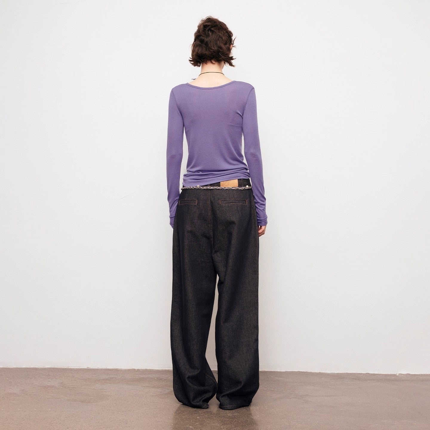 Dpercent | Silk Scarf Loose Casual Pants