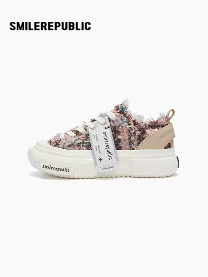 SMILEREPUBLIC | Fabric low-top canvas shoes