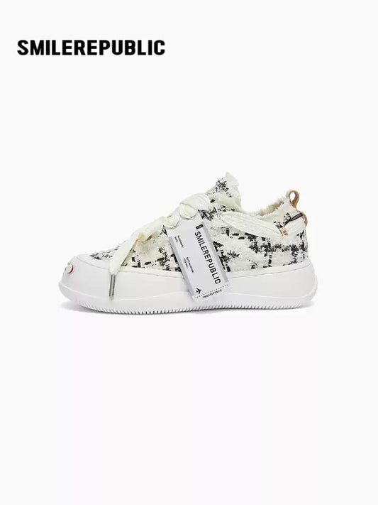 SMILEREPUBLIC | Checkered low-top Chuck Smile Canvas Shoes