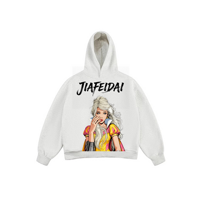 JIAFEIDAI - Blonde Anime Character Hoodie