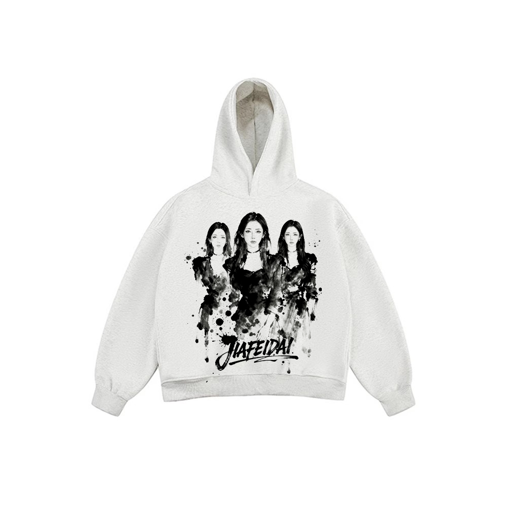 JIAFEIDAI - Watercolor Trio Character Hoodie
