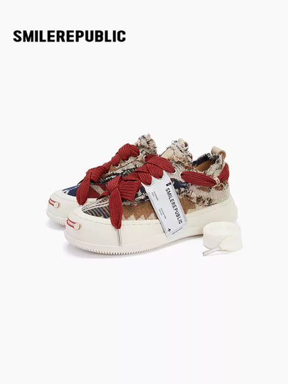 SMILEREPUBLIC | Low-top Chuck Smile Platform Canvas Shoes