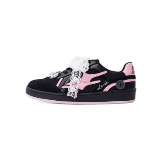 KILLWINNER丨Retro Training Sneaker-Black Pink Bow