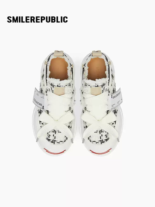 SMILEREPUBLIC | Checkered low-top Chuck Smile Canvas Shoes