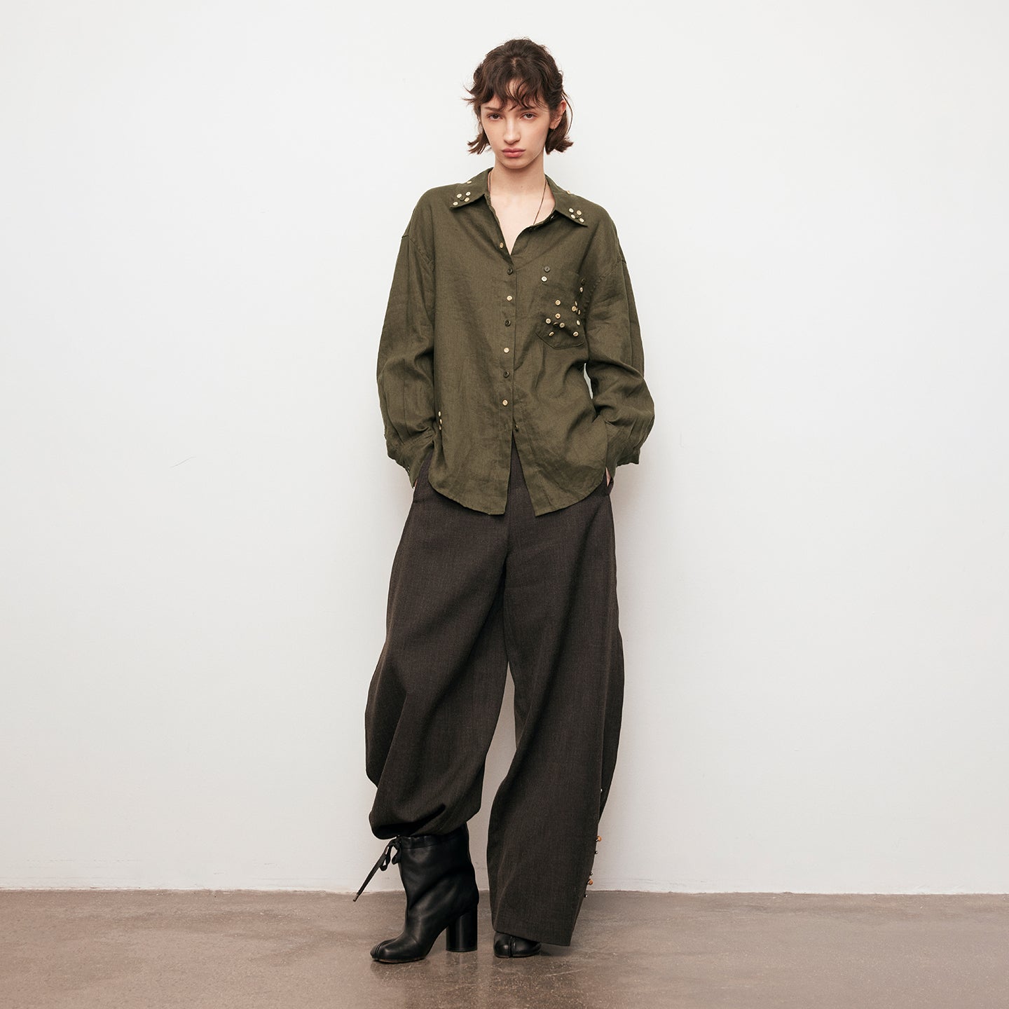 Dpercent | Loose-fitting shirt with natural pleats