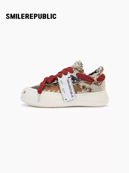 SMILEREPUBLIC | Low-top Chuck Smile Platform Canvas Shoes