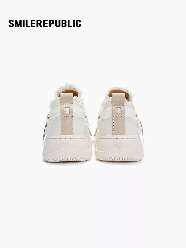 SMILEREPUBLIC | White low-top Chuck Smile Canvas Shoes