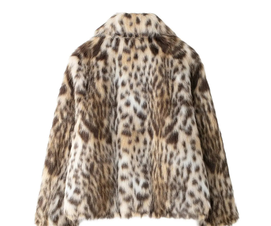 Featured image for 'Women's Faux Fur Coat Elegant Socialite-Style Jacket with Luxe Fur Effect'