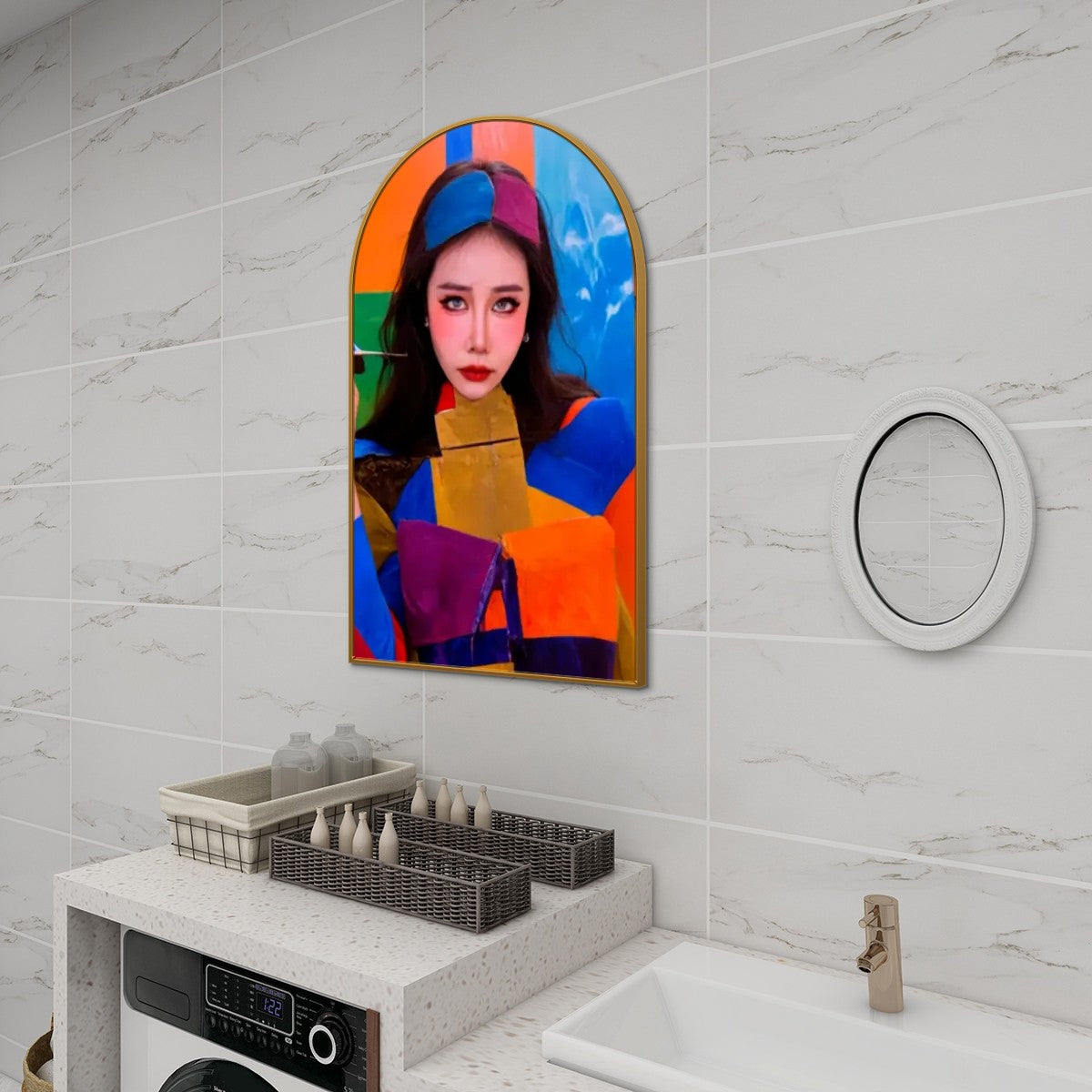 Featured image for 'Jiafei Glam Arched Canvas Wall Art'